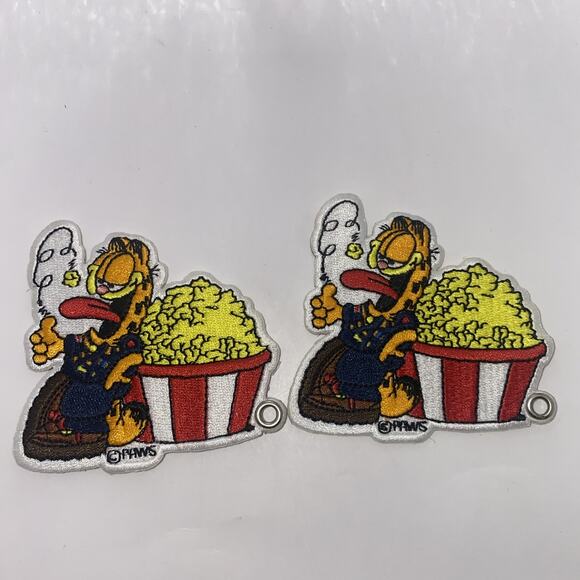 BSA Scouting For Food Popcorn Garfield Patch Paws Set Of 2 - Picture 2 of 3
